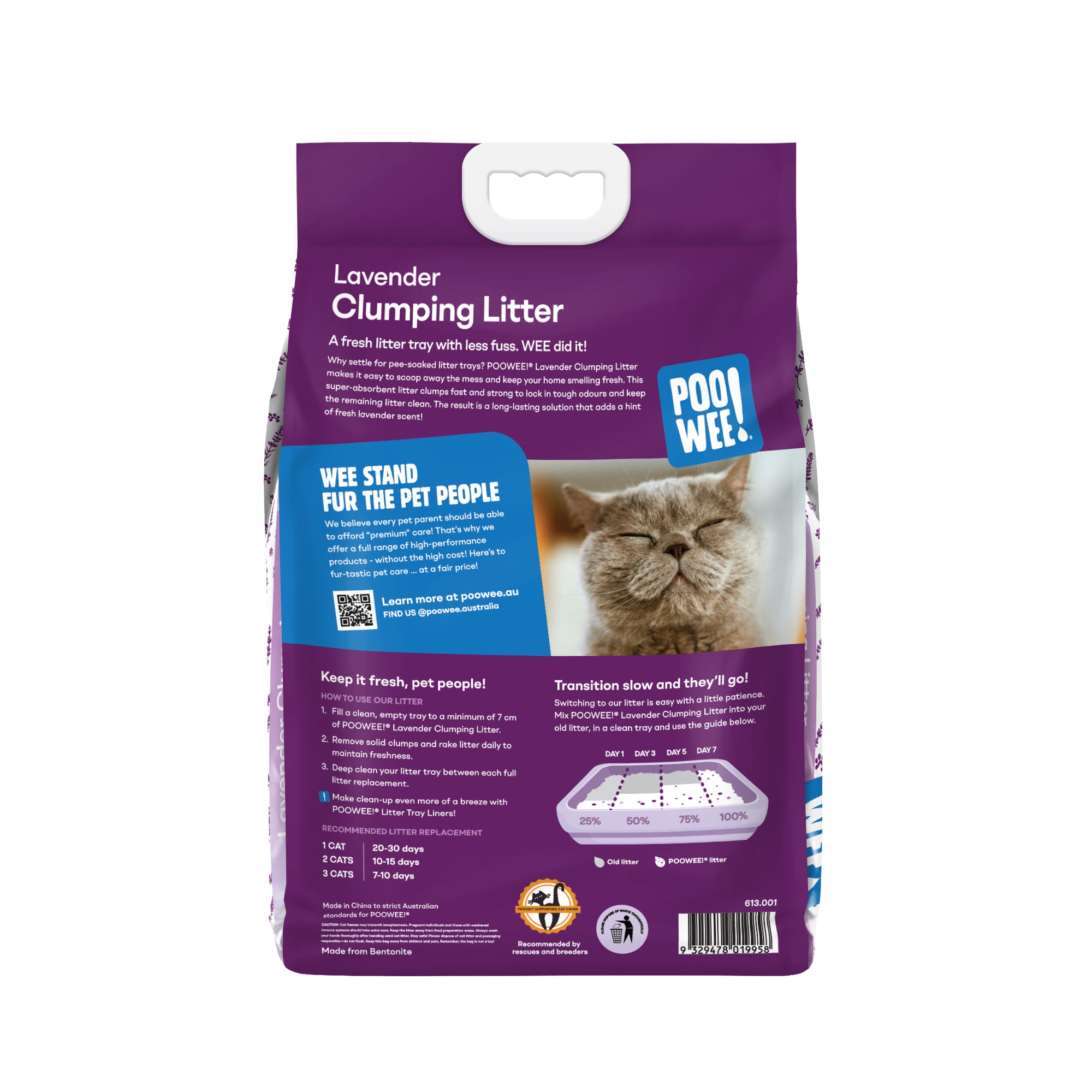 Lavender Clumping Litter